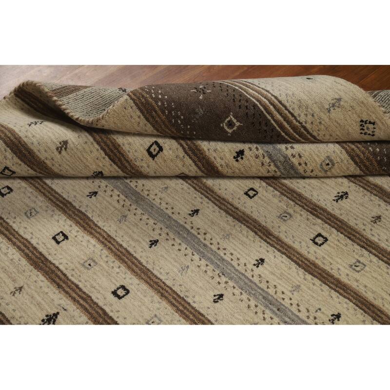 Gabbeh Indian Rug Handmade Tribal Oriental Wool Carpet - 5'4" x 7'6"