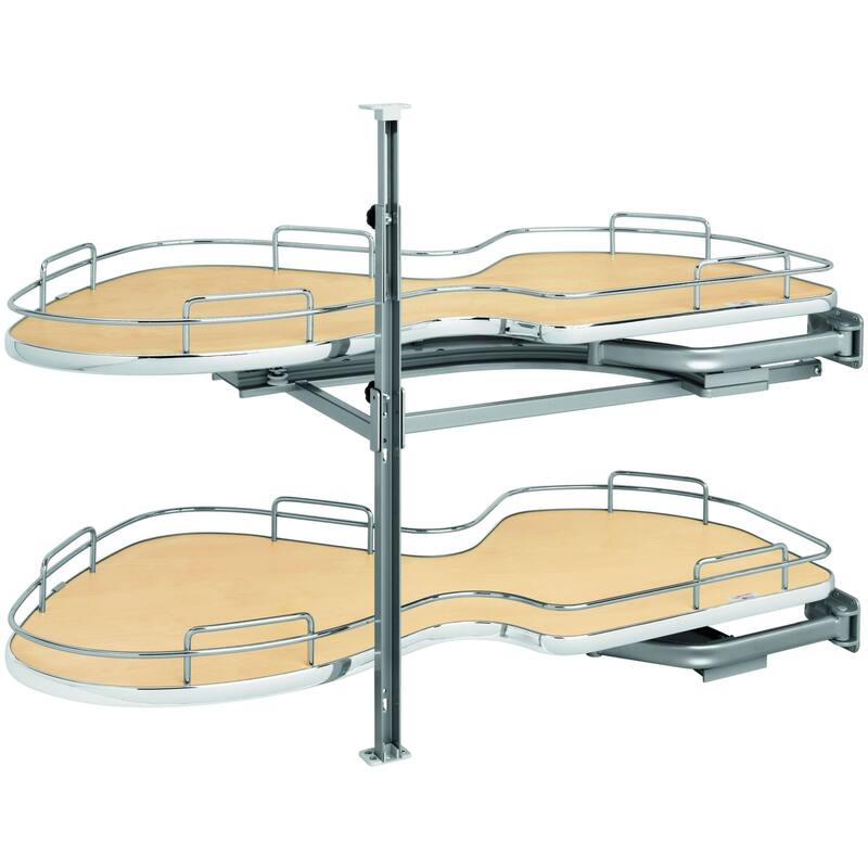 Rev-A-Shelf 5372 Series Right Handed Pull Out 2 Tier Blind Corner - Maple