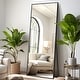 preview thumbnail 94 of 195, Full Length Wall Mirror Large Standing Floor Mirror 59x20 - Black