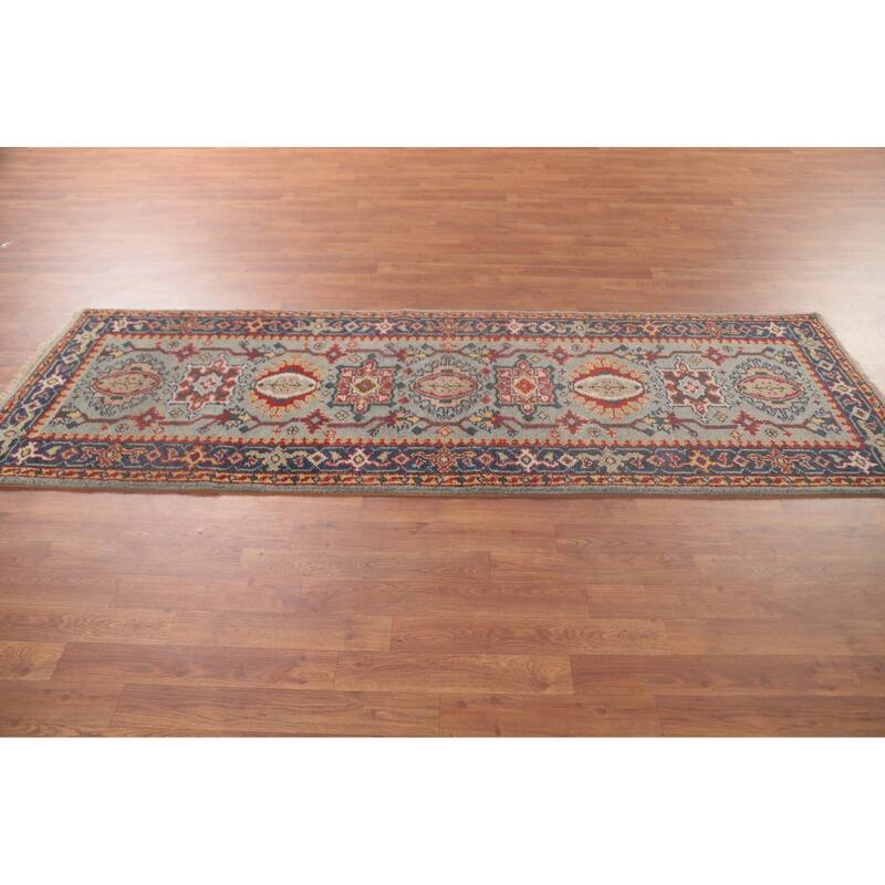 Kazak Oriental Runner Rug Handmade Wool Carpet - 2'8"x 8'1"