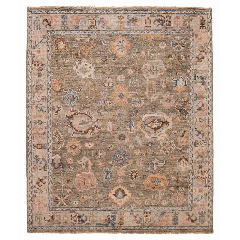 ECARPETGALLERY Hand-knotted Jules Serapi Taupe Wool Rug - 8'2 x 9'8 - Taupe - 8'2 x 9'8