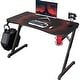 preview thumbnail 8 of 15, Homall Gaming Desk Z Shaped Full Piece of Mouse Pad Computer Desk Black/43Inch