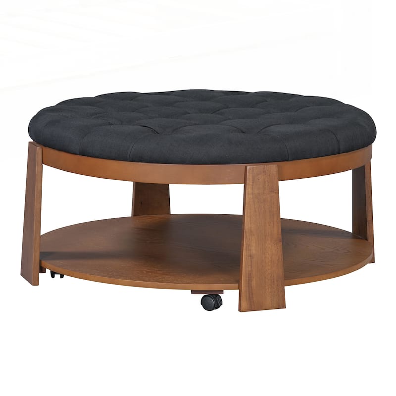Modern Large Round Ottoman Coffee Table