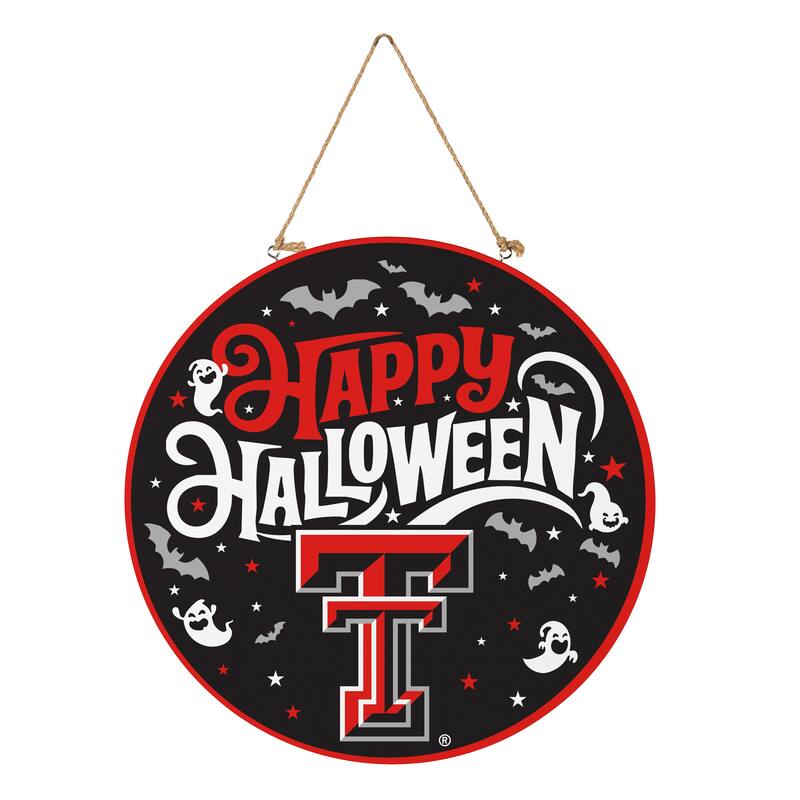 Texas Tech 18" x 18" Halloween Door Décor Wall Sign