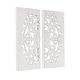 preview thumbnail 5 of 8, Kate and Laurel Saanvi Carved Wood Wall Art Set