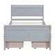 preview thumbnail 45 of 54, Twin Size Wood Platform Bed with 4 Drawers Storage Bed for Kids, Teens