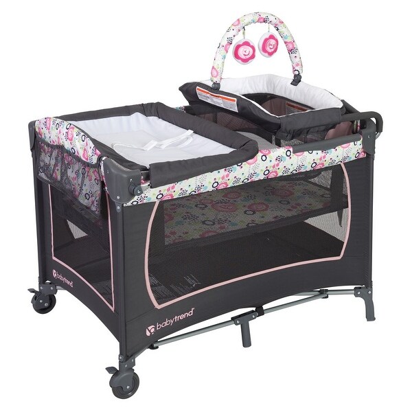 リトルルーム Lil Snooze Deluxe Nursery Center, Flora, 1 Count (Pack of 1) - Bed