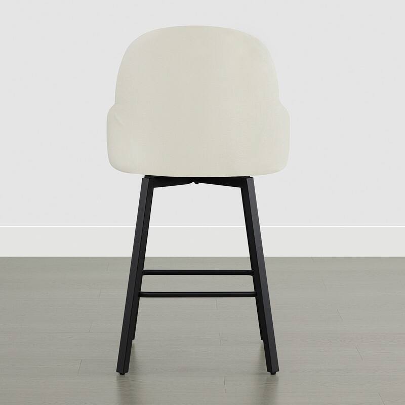 Spruce & Spring Amari Swivel Upholstered Counter Bar Stool with Thickened Cushion