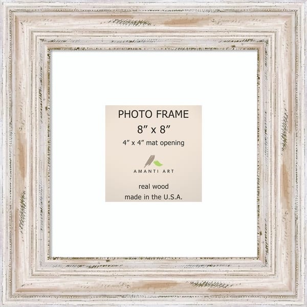 Alexandria Whitewash Photo Frame 8x8, Matted to 4x4' 11 x 11-inch - Bed  Bath & Beyond - 10078527