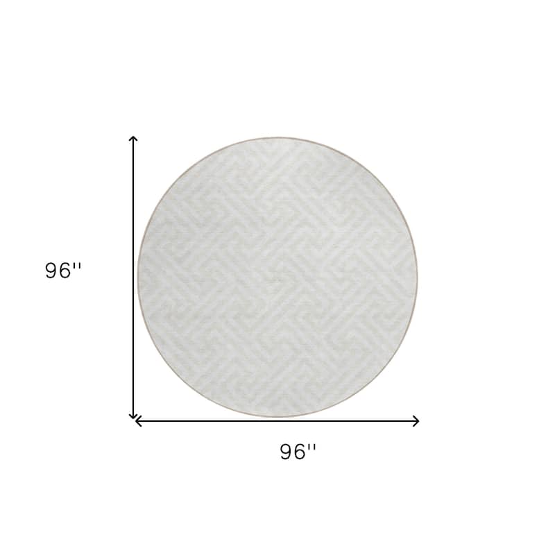HomeRoots Geometric Transitional Rectangle Outdoor Rug