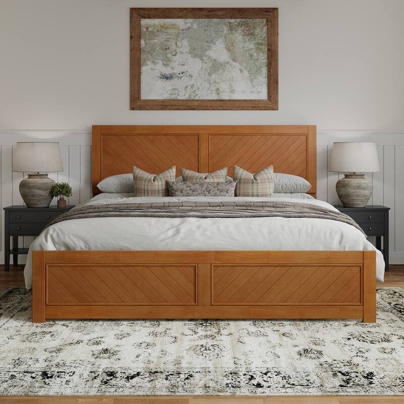 Berkshire Queen Low Profile Platform Bed with Matching Footboard