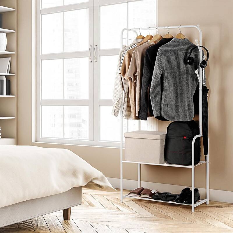 Clothes Rack Metal - 12.6"D x 28.7"W x 61.4"H