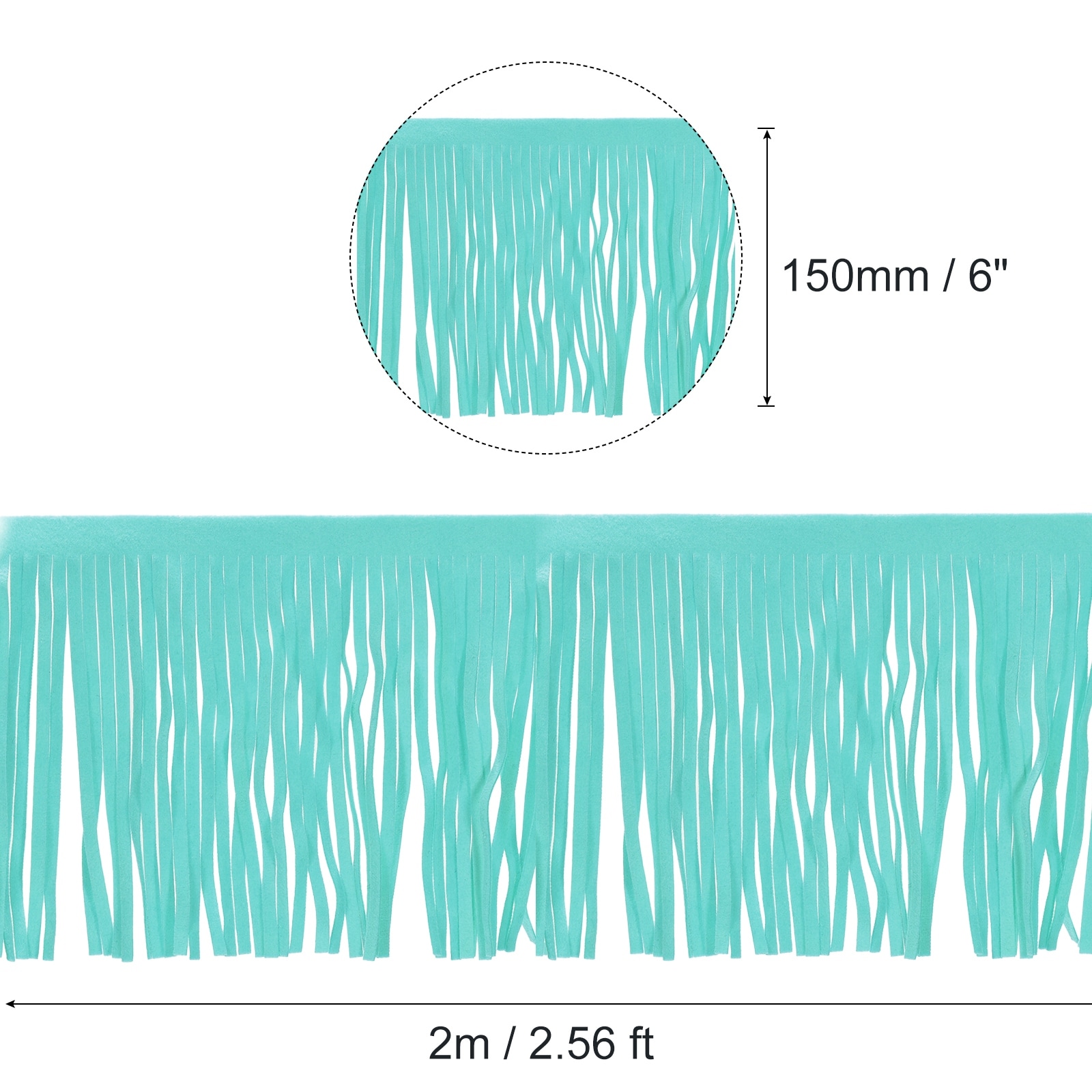 PU Leather Fringe Trim Double Side Leather Sewing Tassel Fringe for DIY Dress Crafts Skirt Decoration