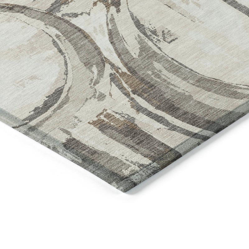 Machine Washable Indoor/ Outdoor Chantille Contemporary Rug