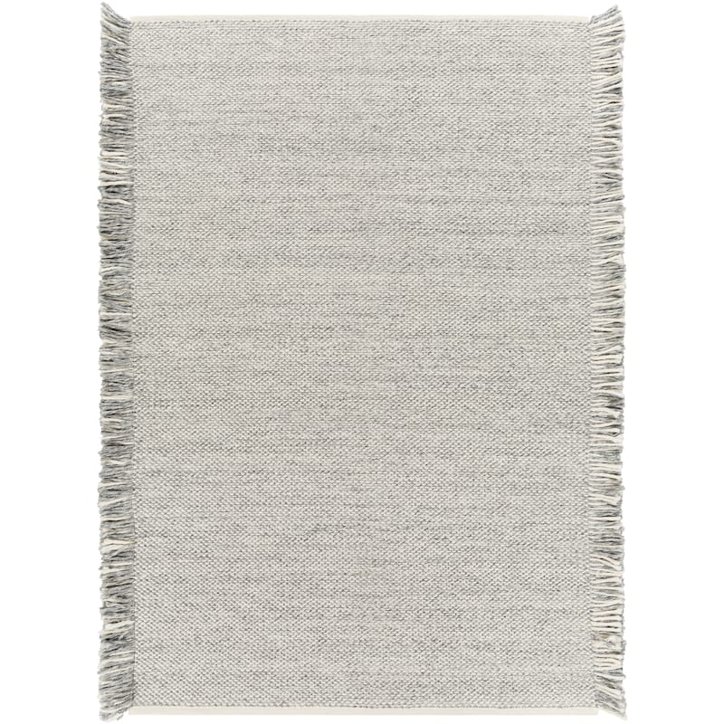 Surya Liam Outdoor Safe Modern Solid Fringe Area Rug