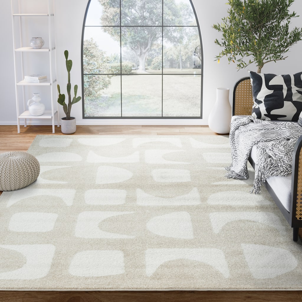 Abani Rugs Nuevo NUE220A Modern Geometric Area Rug