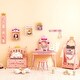 preview thumbnail 3 of 6, Gymax 3-Piece Kids Room Furniture Set Vanity Table Dressing Mirror