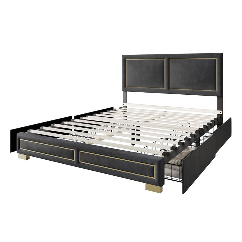 Jasper Upholstered Storage Platform Bed