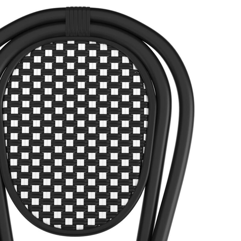 Stacking Bistro Chairs with Metal Frames