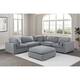 Option Rich Gray with 1 Ottoman and 3Chairs