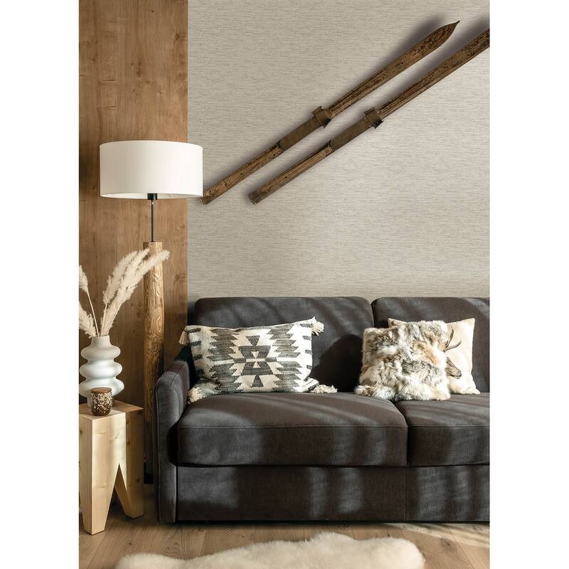 Wool Texture Light Grey Wallpaper