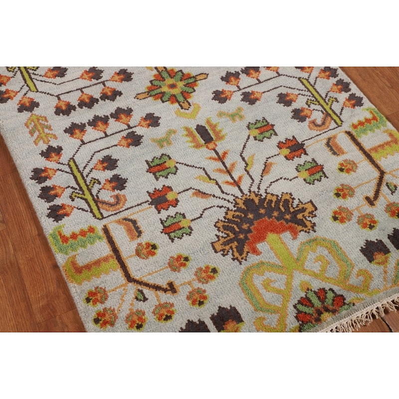 Geometric Ziegler Oriental Accent Rug Handmade Wool Carpet - 3'0" X 5'0"