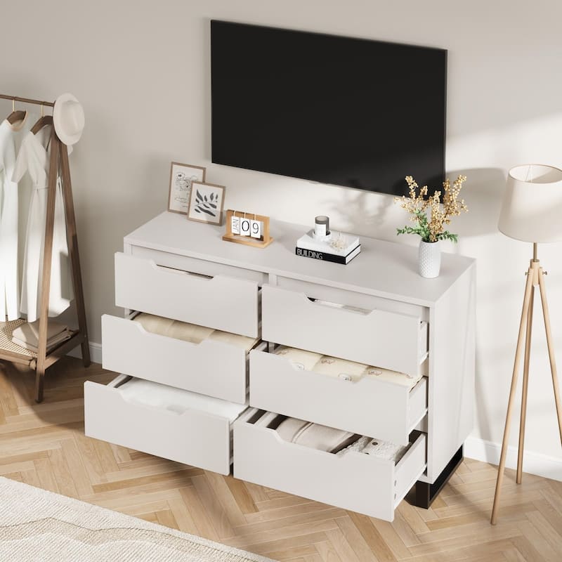 6 Dresser for Bedroom, 47.2" Wide Dresser
