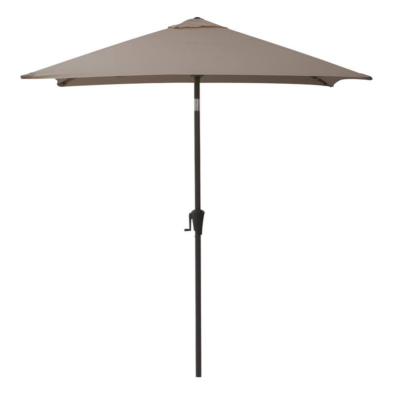 6.5ft Square Tilting Orange Patio Umbrella