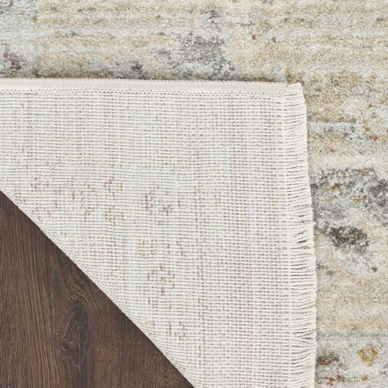 Nibiq Power Loomed Distressed with Fringe Area Rug By HomeRoots - 8' Runner