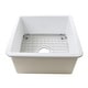 preview thumbnail 1 of 10, Highpoint Collection 16 Inch Square Fine Fireclay Kitchen Prep or Bar Sink - 18 x 18 x8.5 inches