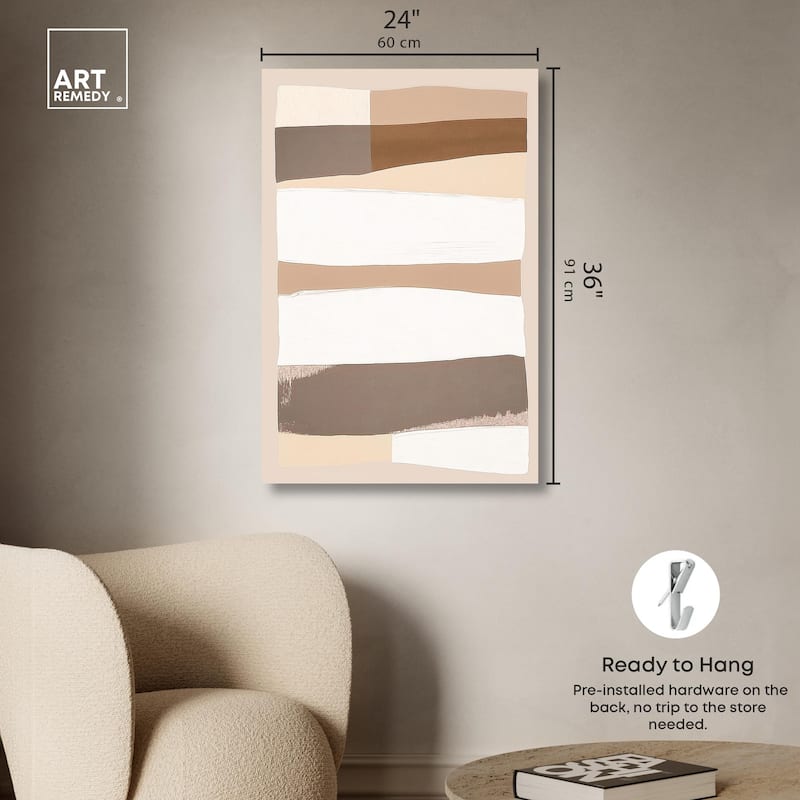 Linear Landscape I Canvas by Art Remedy, Gallery Wrapped