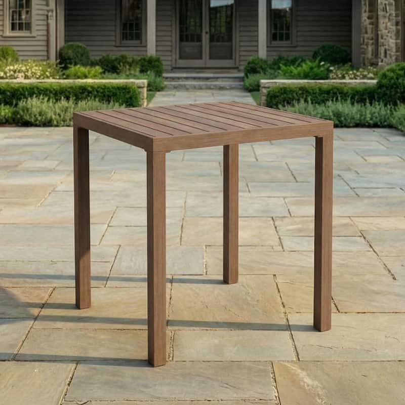 Martha Stewart All-Weather 35.5" Square Bar Height Aluminum Patio Dining Table - 35.5"W x 35.5"D x 41"H