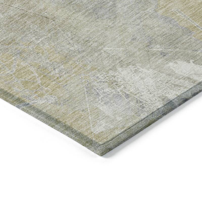 HomeRoots Floral Transitional Rectangle Outdoor Rug