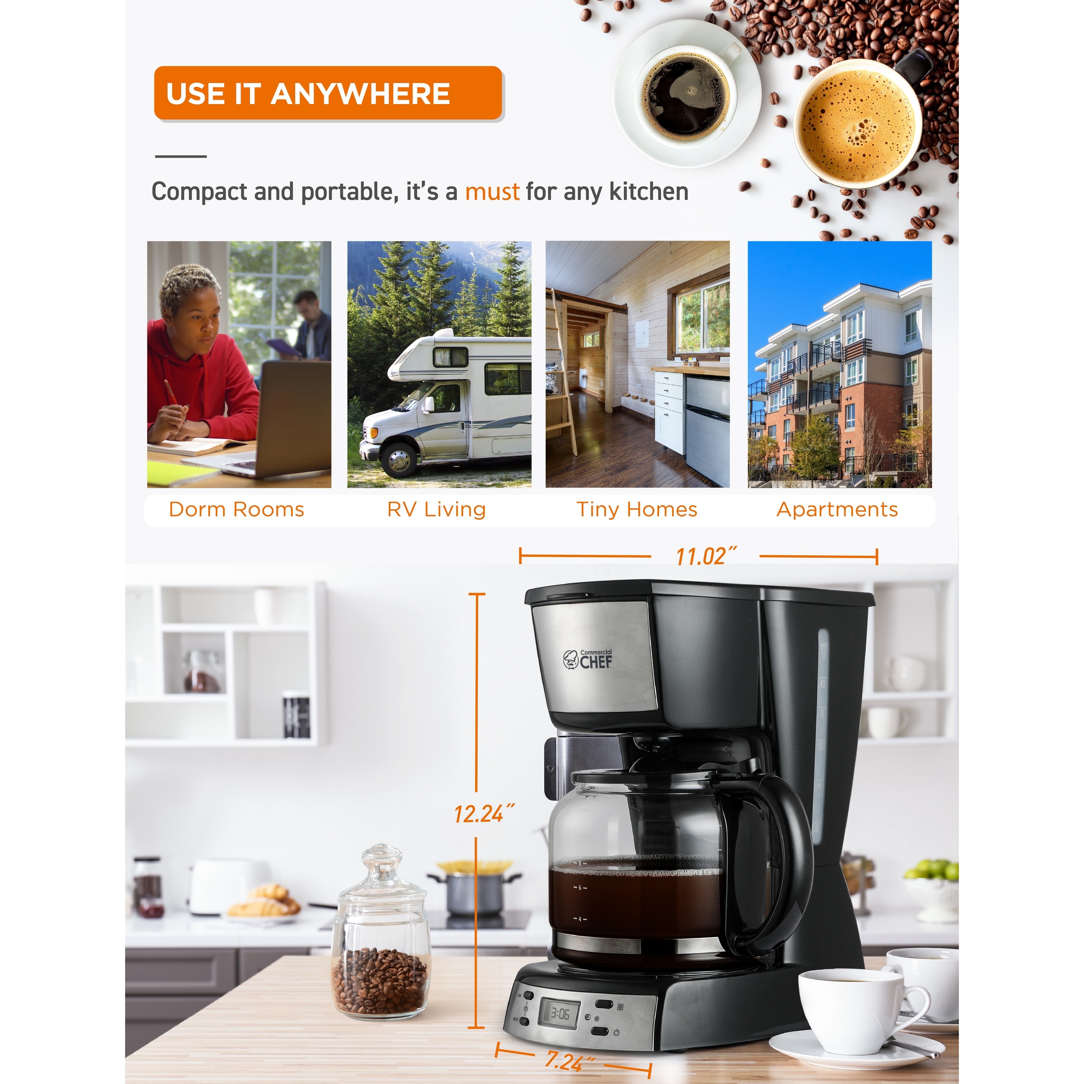 Bed bath and beyond coffee pot top