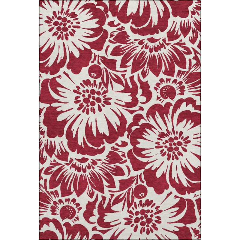 Premium Washable Super Soft Modern Floral Mayfield Rug
