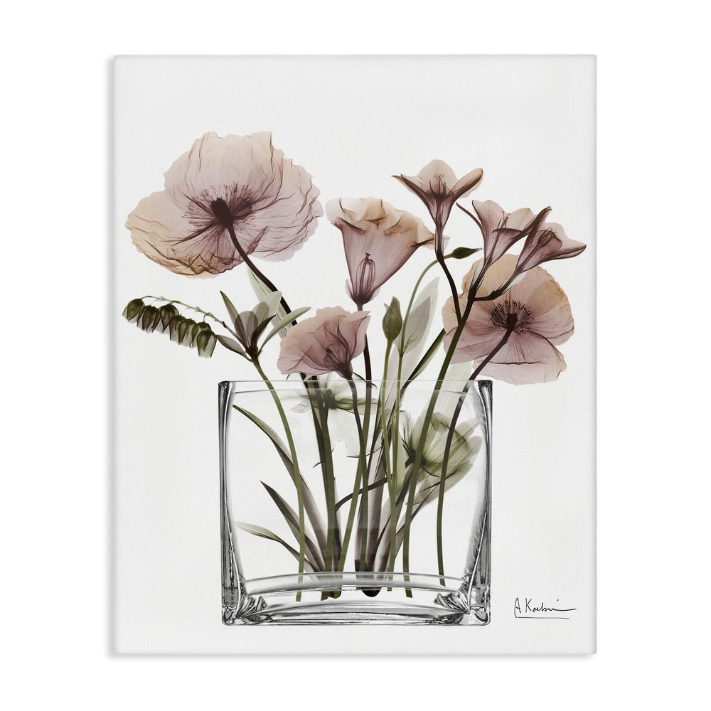 Stupell Modern Translucent Flowers Canvas Wall Art Design By Albert Koetsier