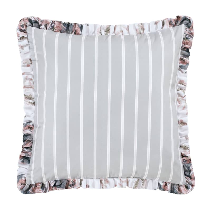 Royal Court Estelle Blush 16" Square Decorative Throw Pillow