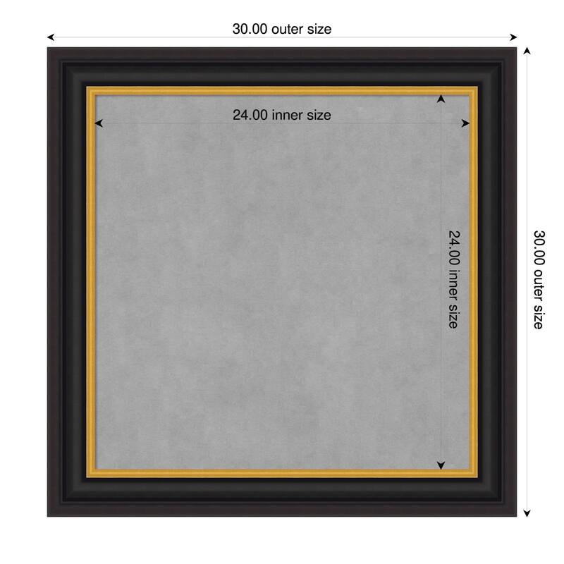 Amanti Art Sierra Black Brown Framed - 30 x 30 in - Sierra Black Brown