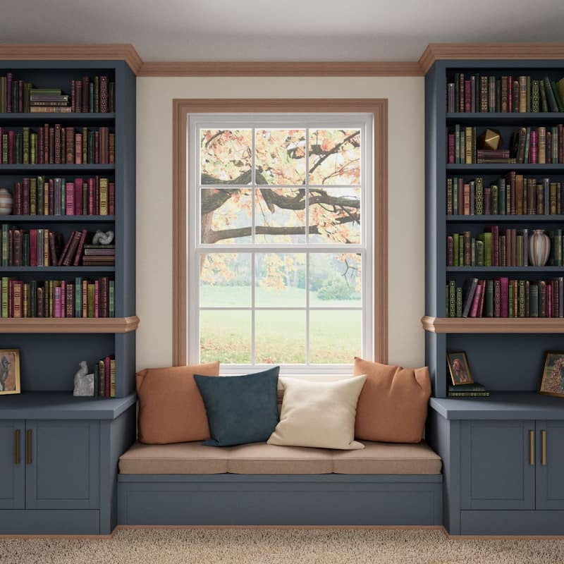 WM947: 3/8-in D x 1-1/4-in W x 96-in L Americraft Solid Hardwood Stain Grade Colonial Stop Moulding