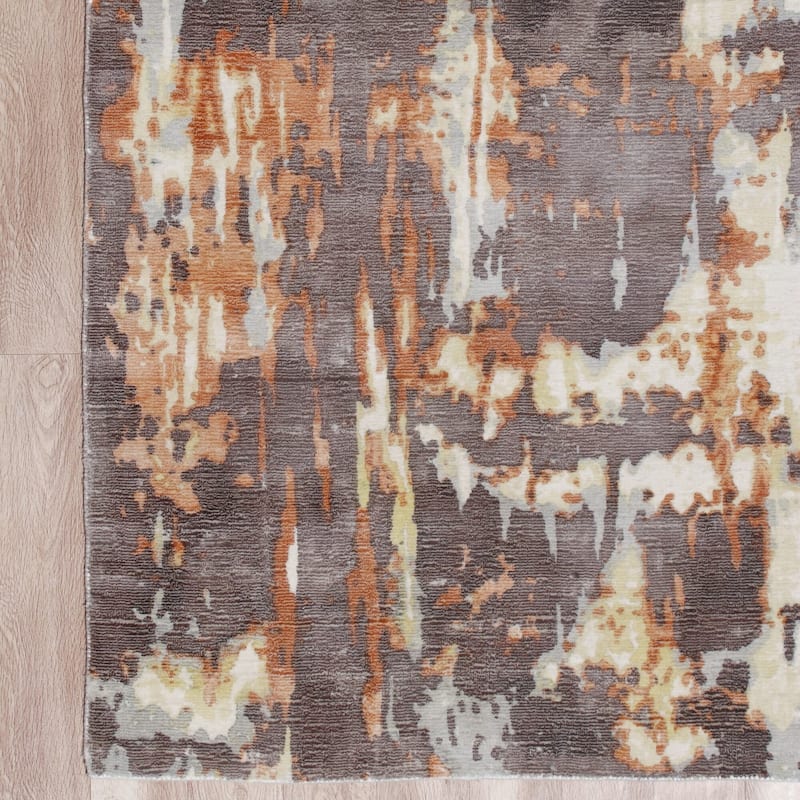 Kequh Abstract Modern Area Rug By HomeRoots