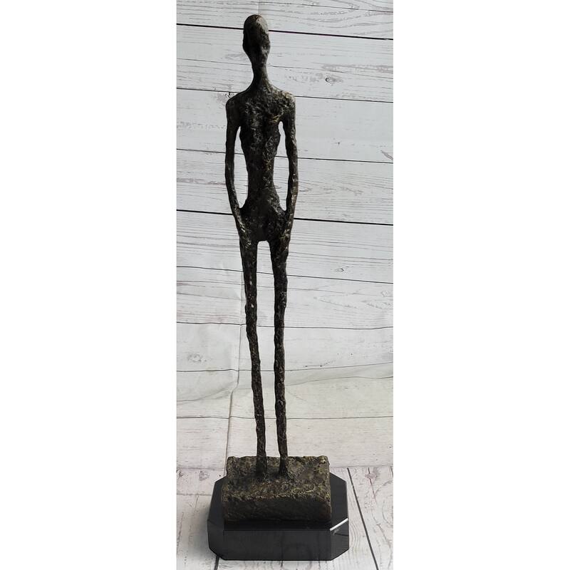 Alberto Giacometti Skinny Tall Stick Man Surrealist Bronze Sculpture Statue Figure