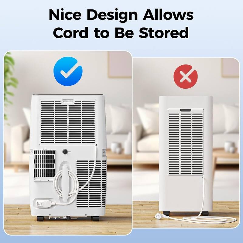 14000 BTU Portable Air Conditioner, 3-in-1 Cooling