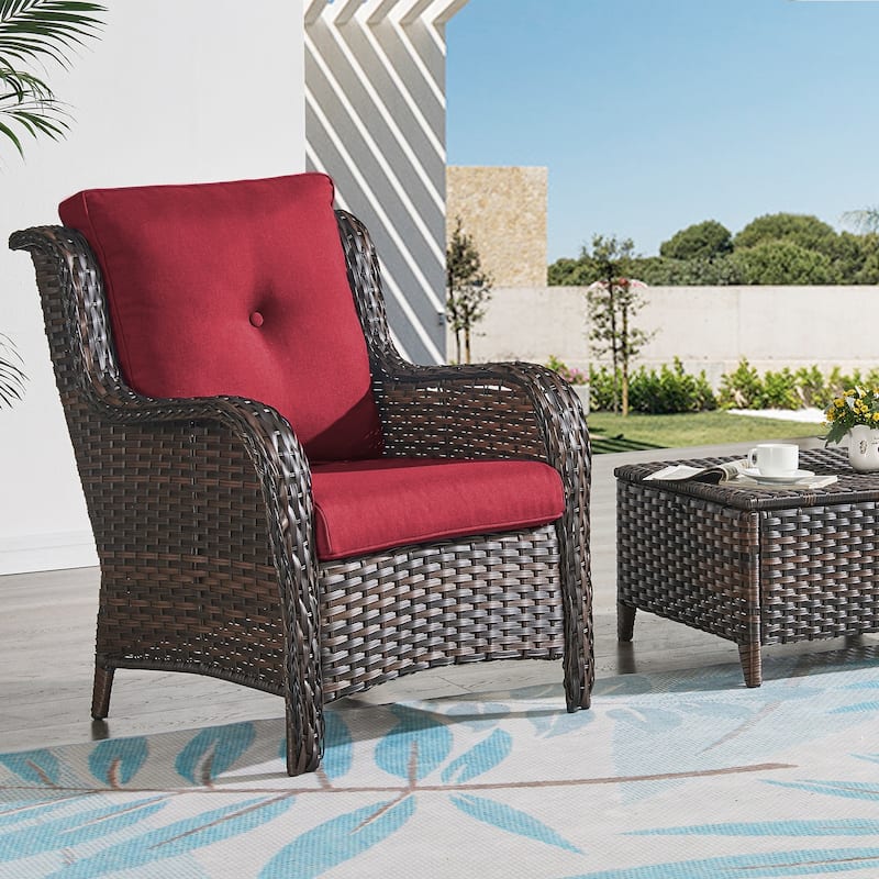 22 in x 24 in Outdoor Chair Deep Seat Replacement Cushion - N/A