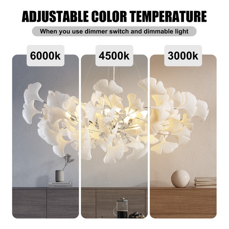 KAYLA Luxury Ginkgo Branch Chandelier for Living Room, Dining Room, Foyer, Kitchen Island