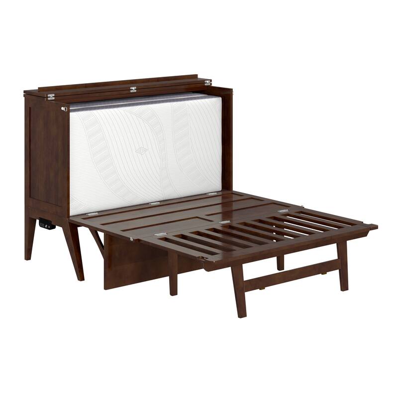 Northampton Full Murphy Bed Desk with Mattress