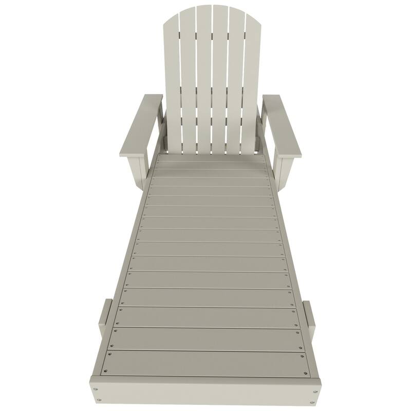 Polytrends Altura Poly Eco-Friendly All Weather Reclining Chaise Lounge with Arms
