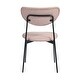 preview thumbnail 10 of 33, Modern Metal Open Back Design Dining Chairs, Set of 2