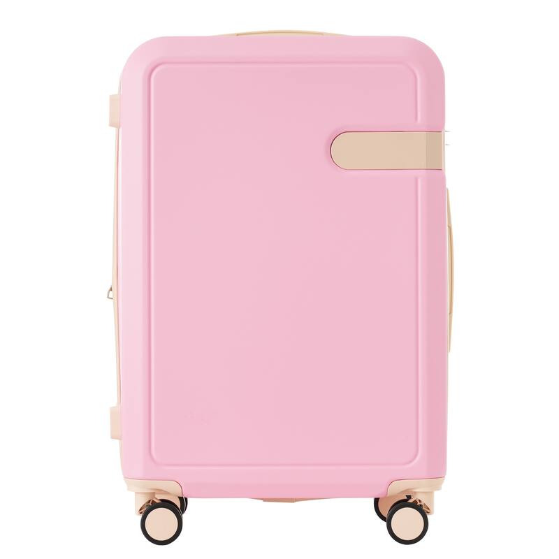4 Piece ABS Expanable Spinner Wheels Lightweight Luggage Set w/TSA Lock and Compression Packing Cubes
