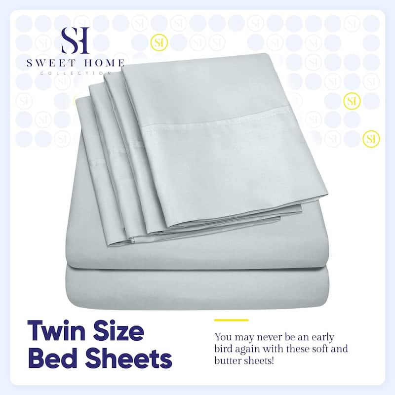 Sweet Home Collection Luxurious Ultra Soft 6-Piece Bed Sheet Set