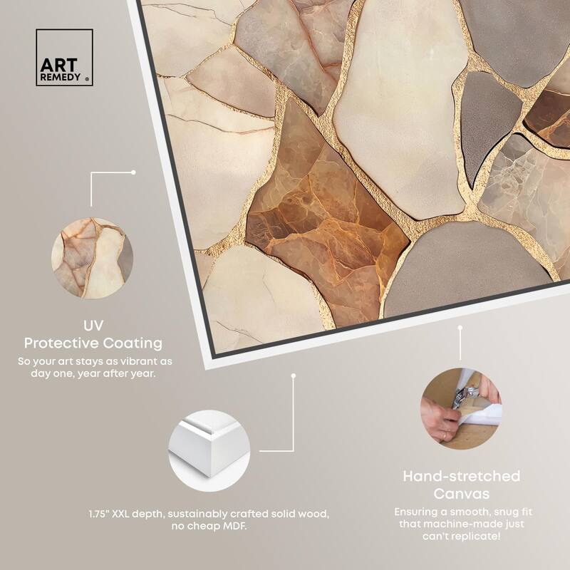 Textured Earthy Tones III Canvas by Art Remedy
